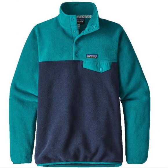 Patagonia Teal and Navy Women's Sweater - Picture 4 of 4